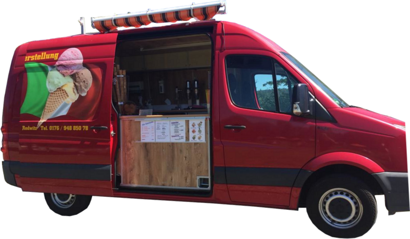 Das Eismobil La Coppa unterwegs